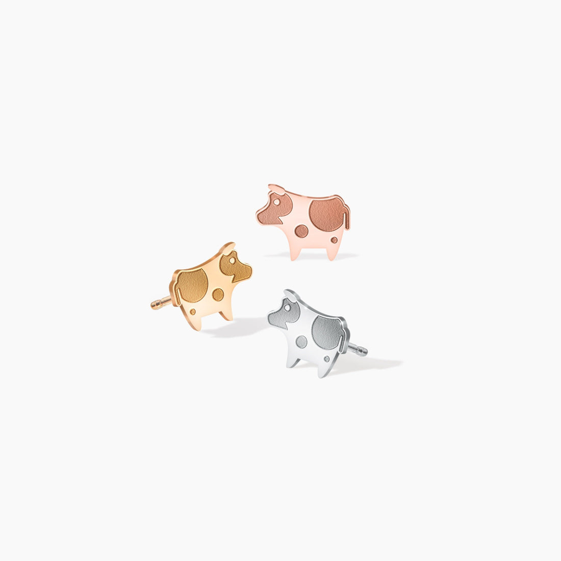 Cow Stud Earrings