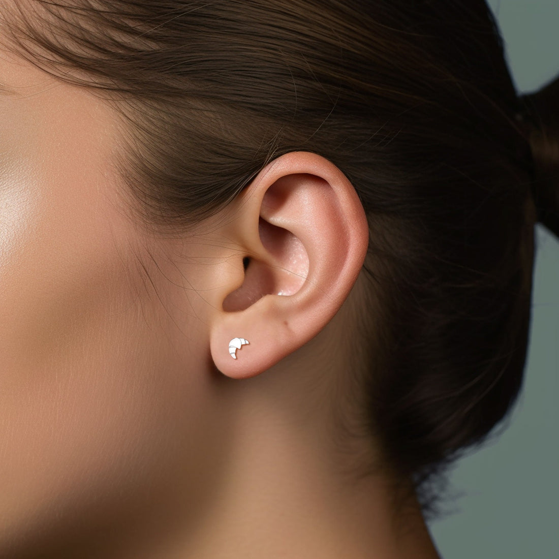 Croissant Stud Earrings