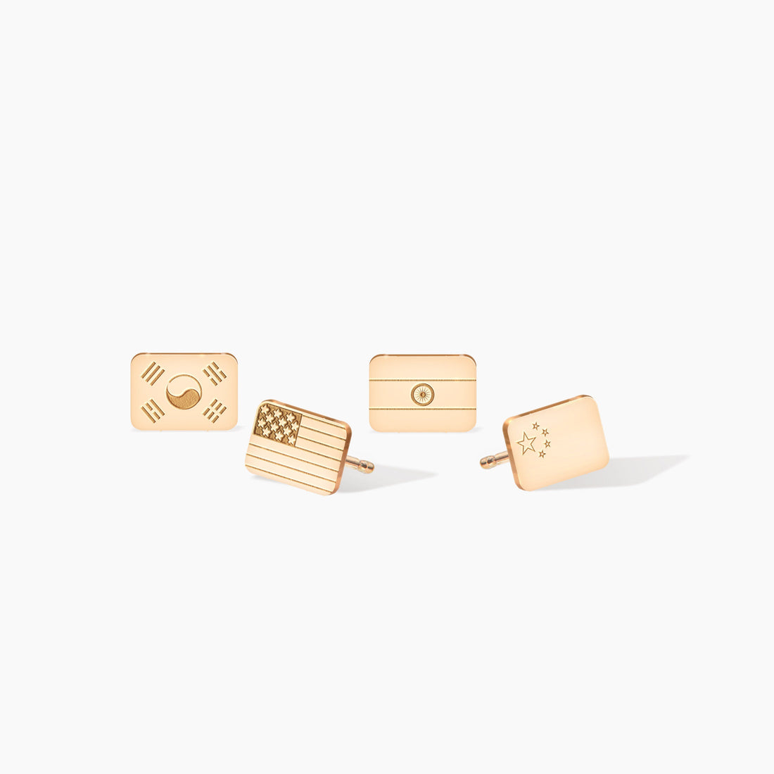 Canadian Flag Stud Earrings