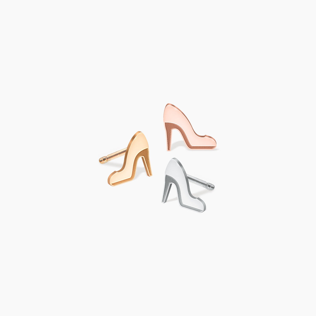 High Heel Shoe Charm Stud Earrings