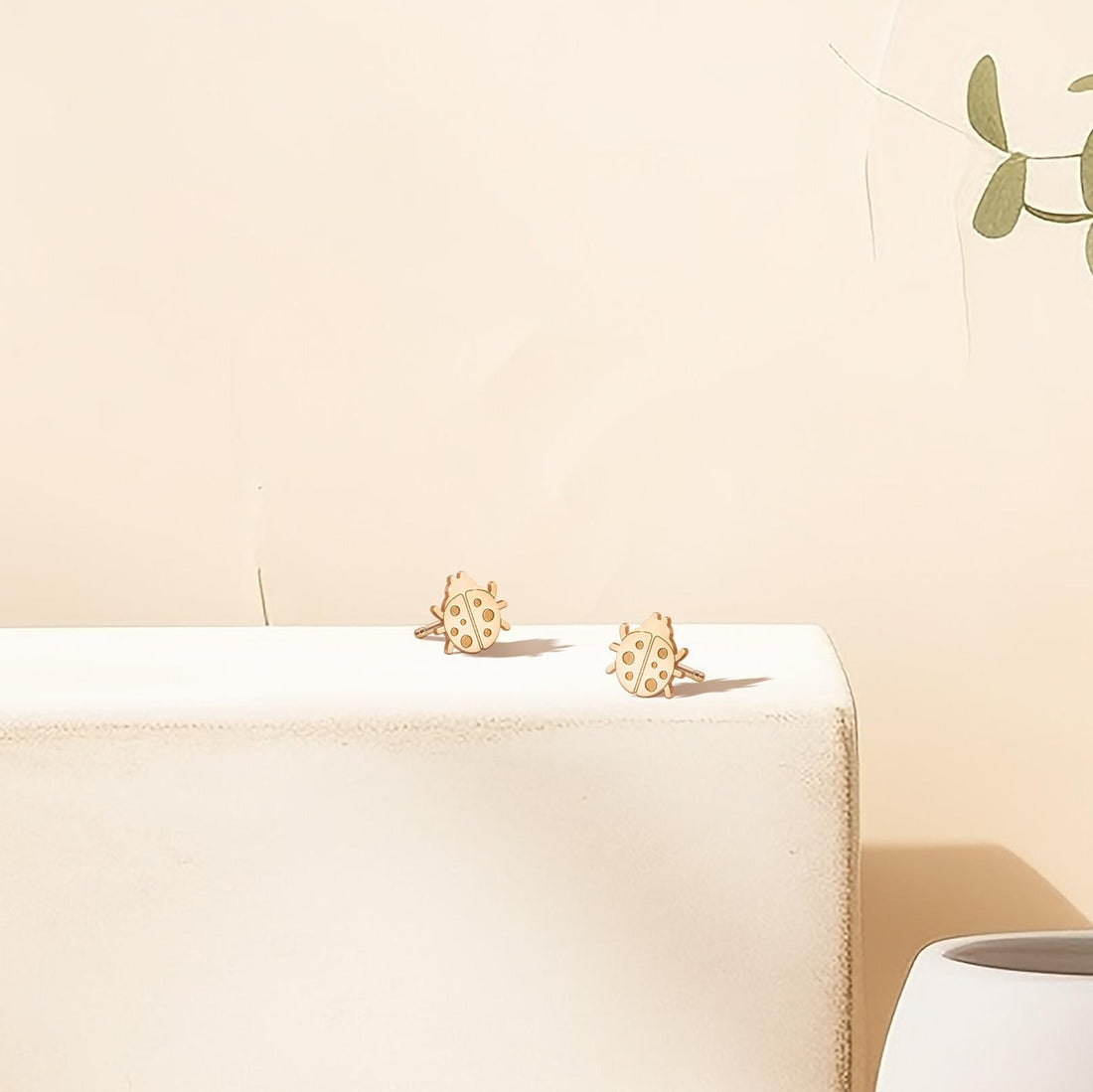 Ladybug Stud Earrings