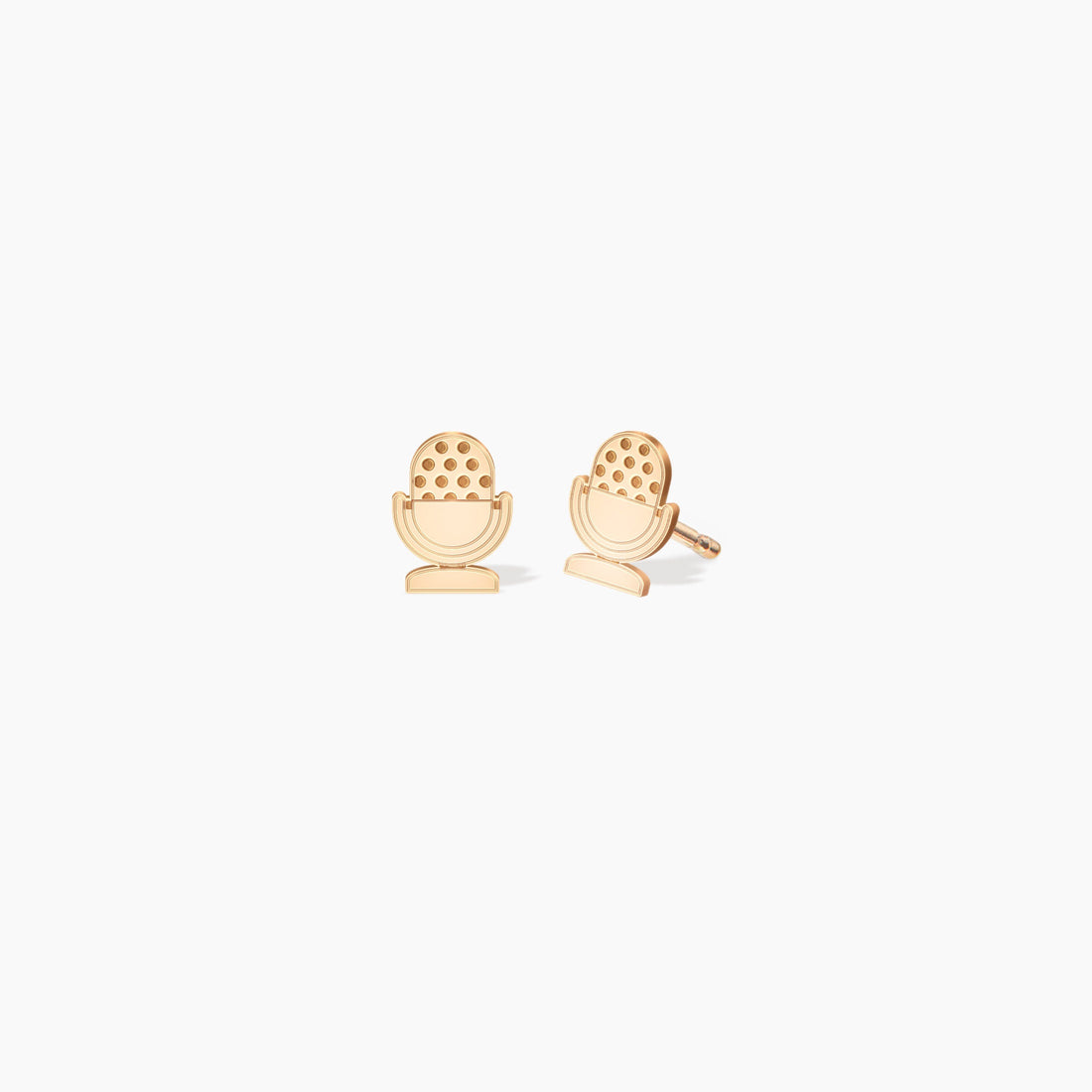 Retro Microphone Stud Earrings