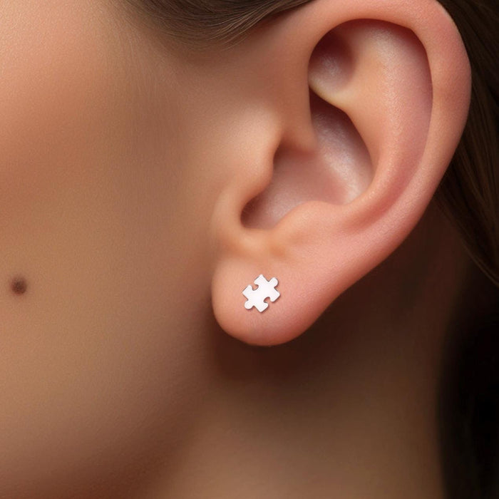 Puzzle Piece Earrings