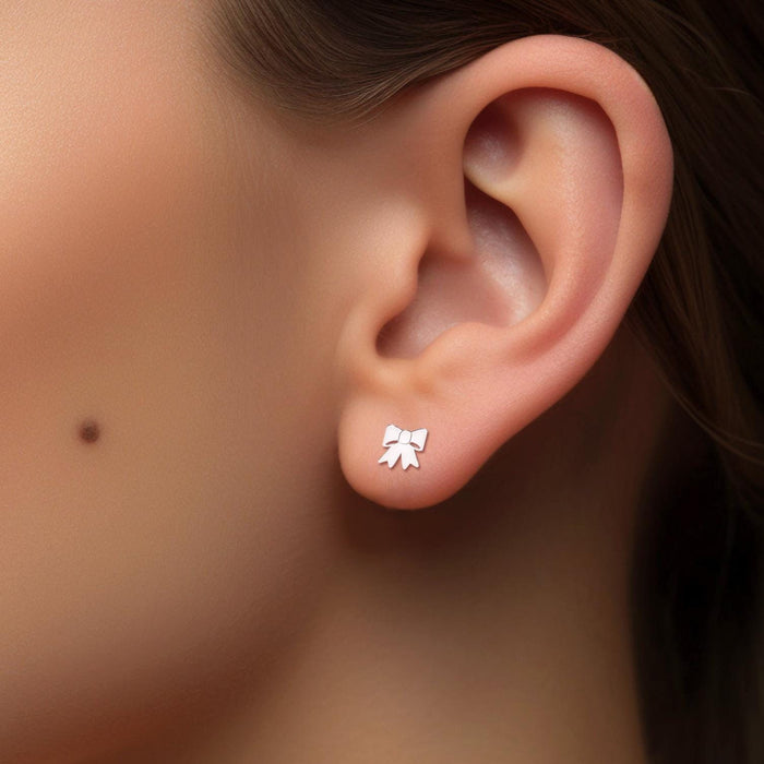 Bow Earrings Handcrafted
