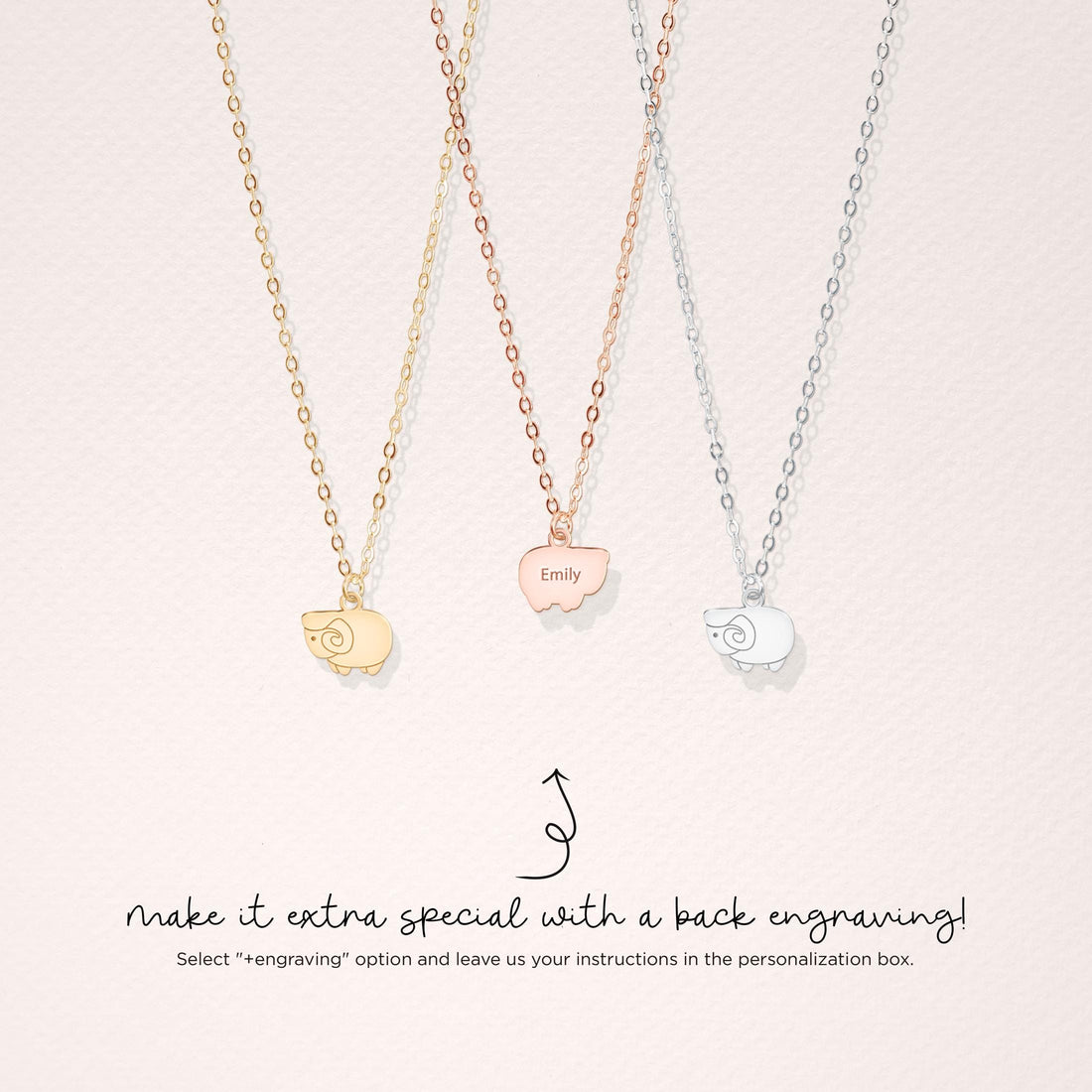 Aries Ram Pendant Necklace