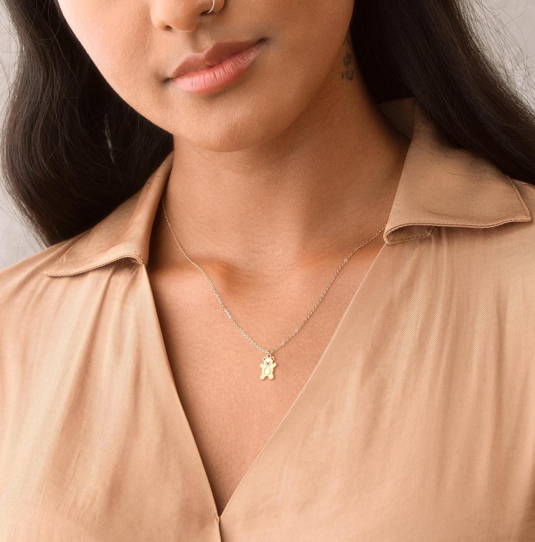 Happy Teddy Necklace