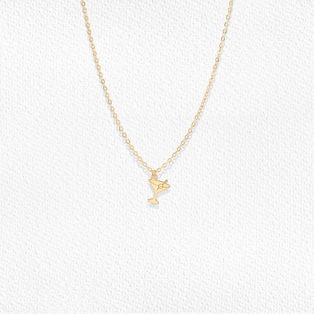 Martini Charm Pendant Necklace