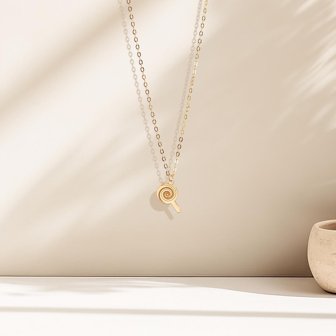 Lollipop Charm Pendant Necklace