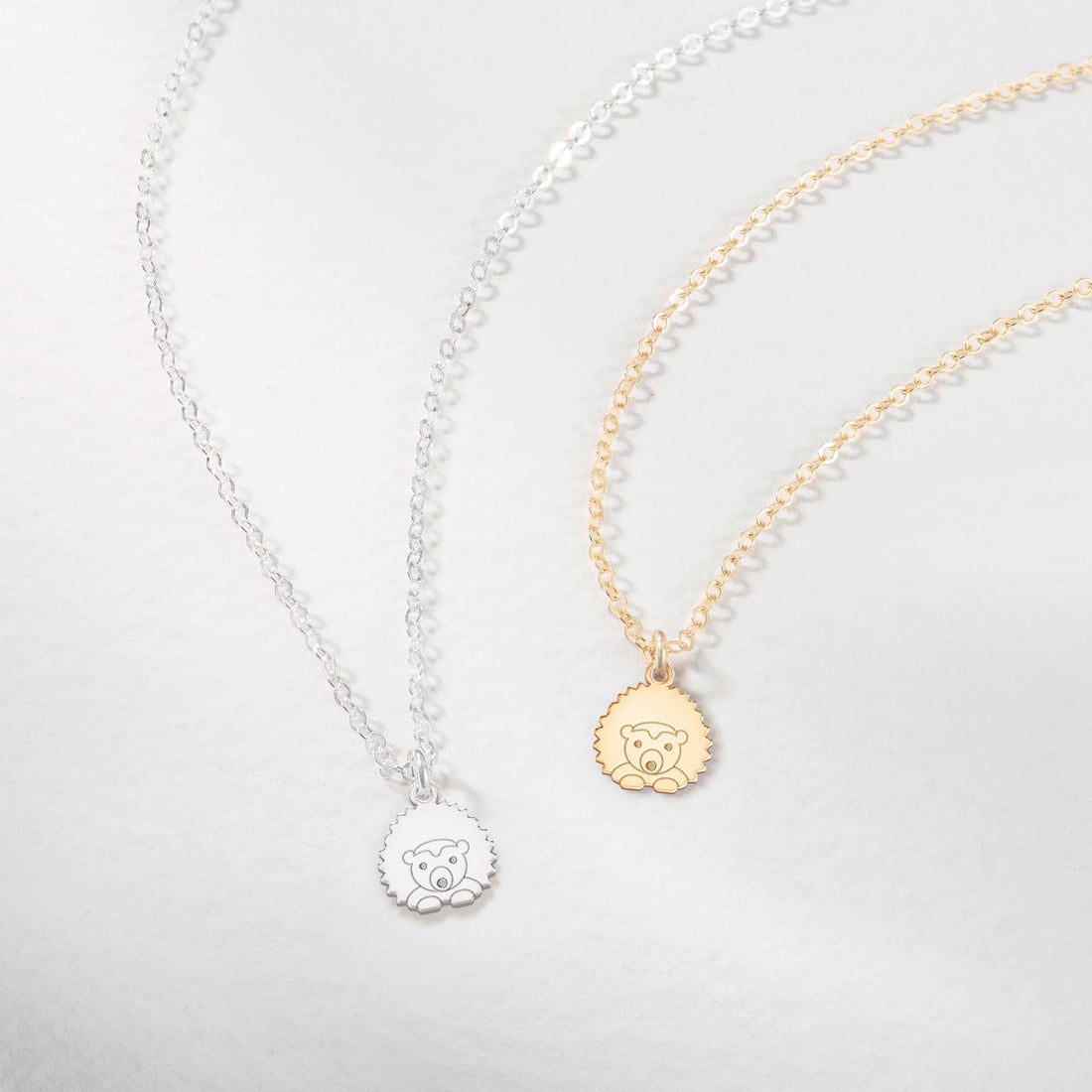 Hedgehog Charm Pendant Necklace