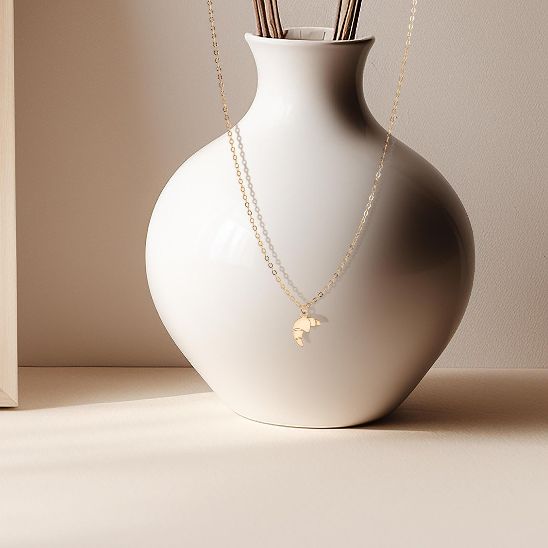 Croissant Pendant Necklace