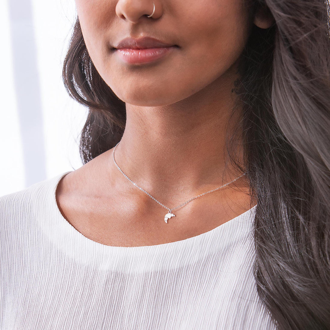 Croissant Pendant Necklace