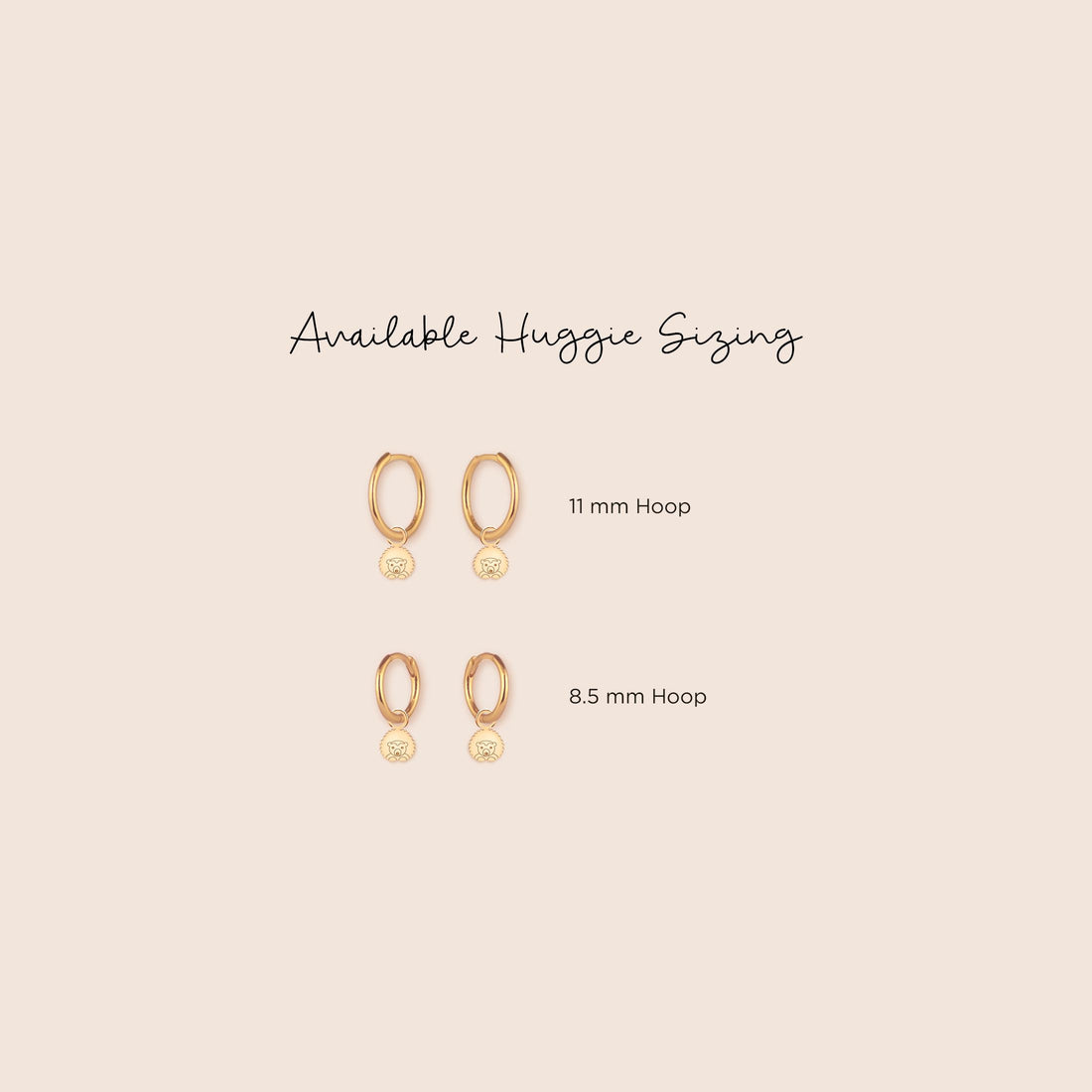 Hedgehog Rounded Charm Hoop Earrings