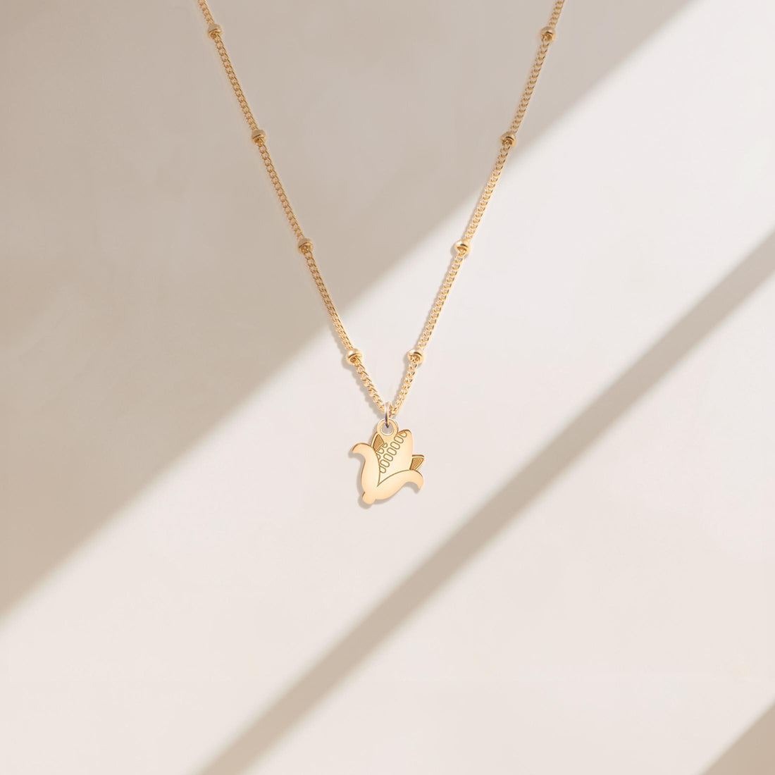 Corn Pendant Beady Necklace