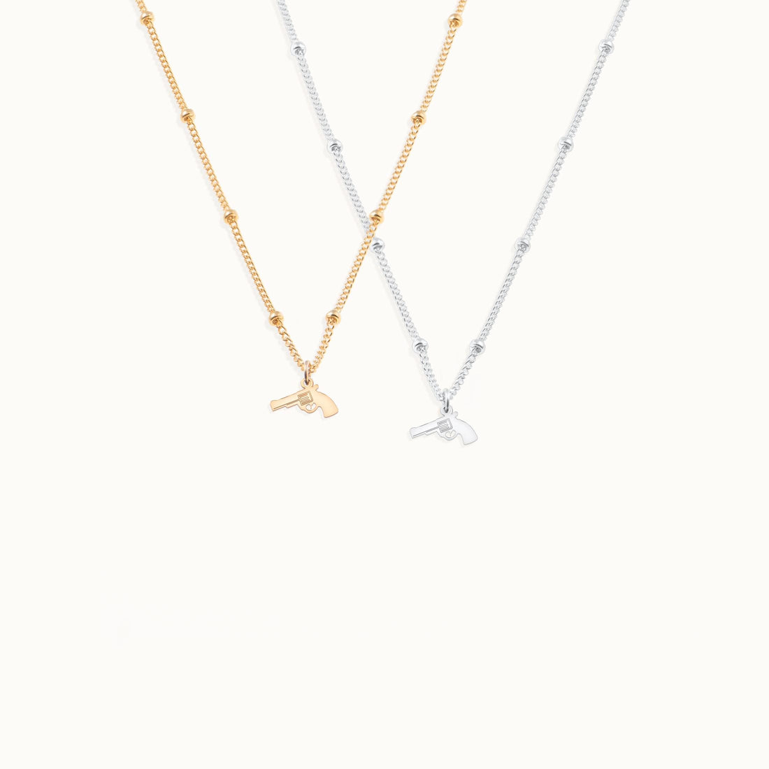 Beaded Revolver Beady Necklace