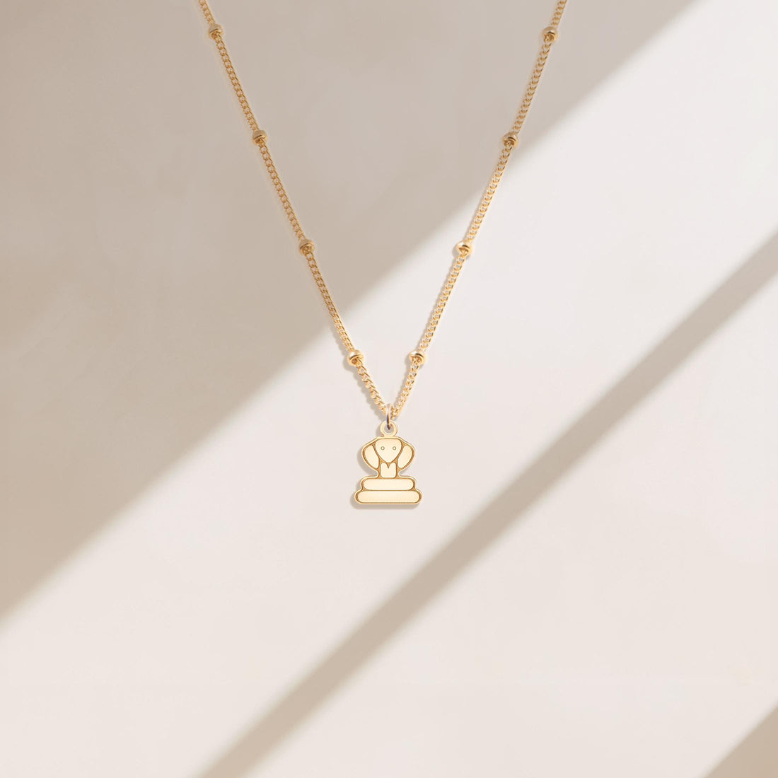 Cobra Pendant Beady Necklace