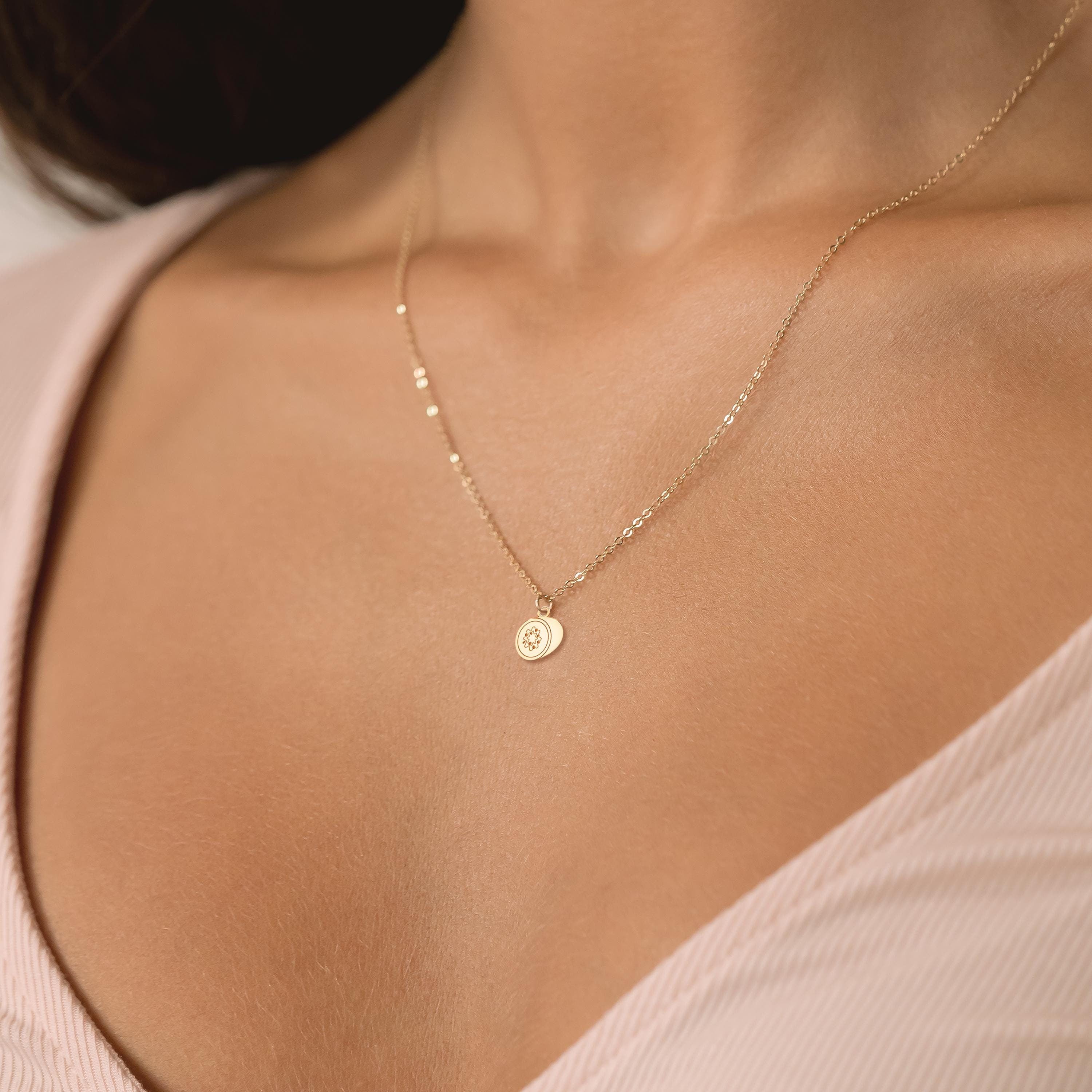 Kiwi Fruit Charm Necklace