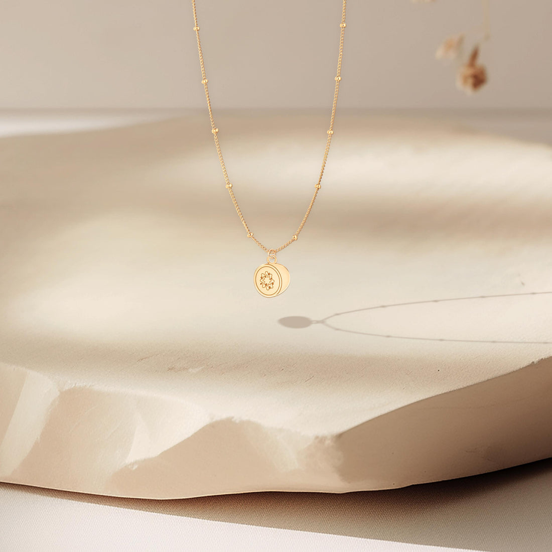 Kiwi Fruit Pendant Beady Necklace