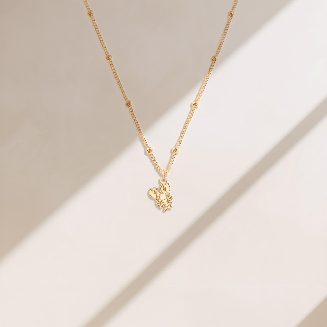 Lobster Satellite Pendant Necklace