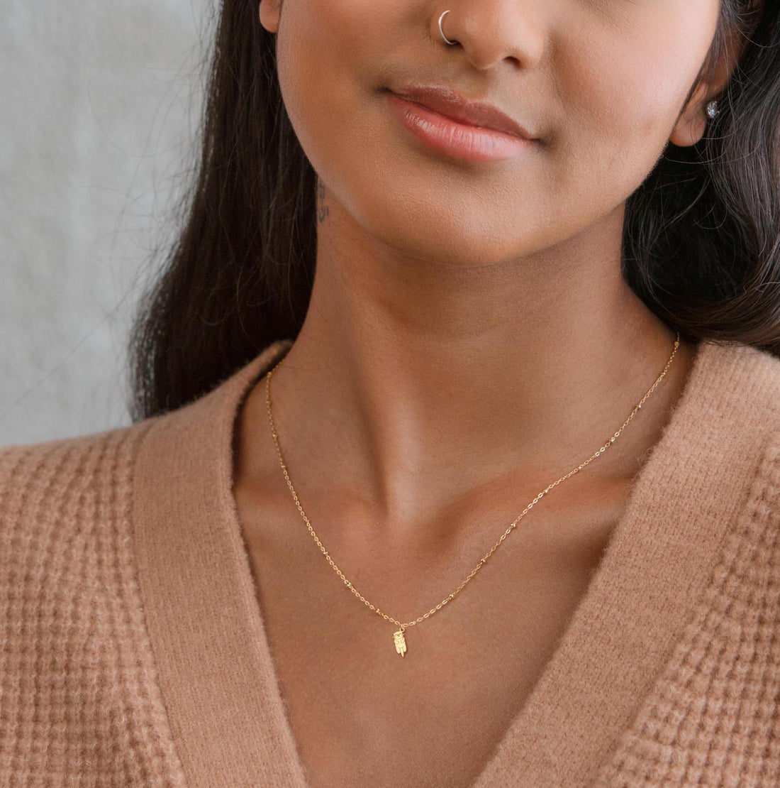 Otter Beady Pendant Beady Necklace