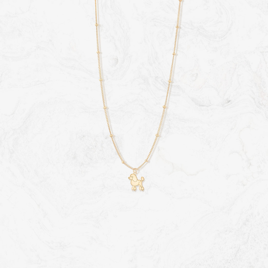 Poodle Charm Necklace