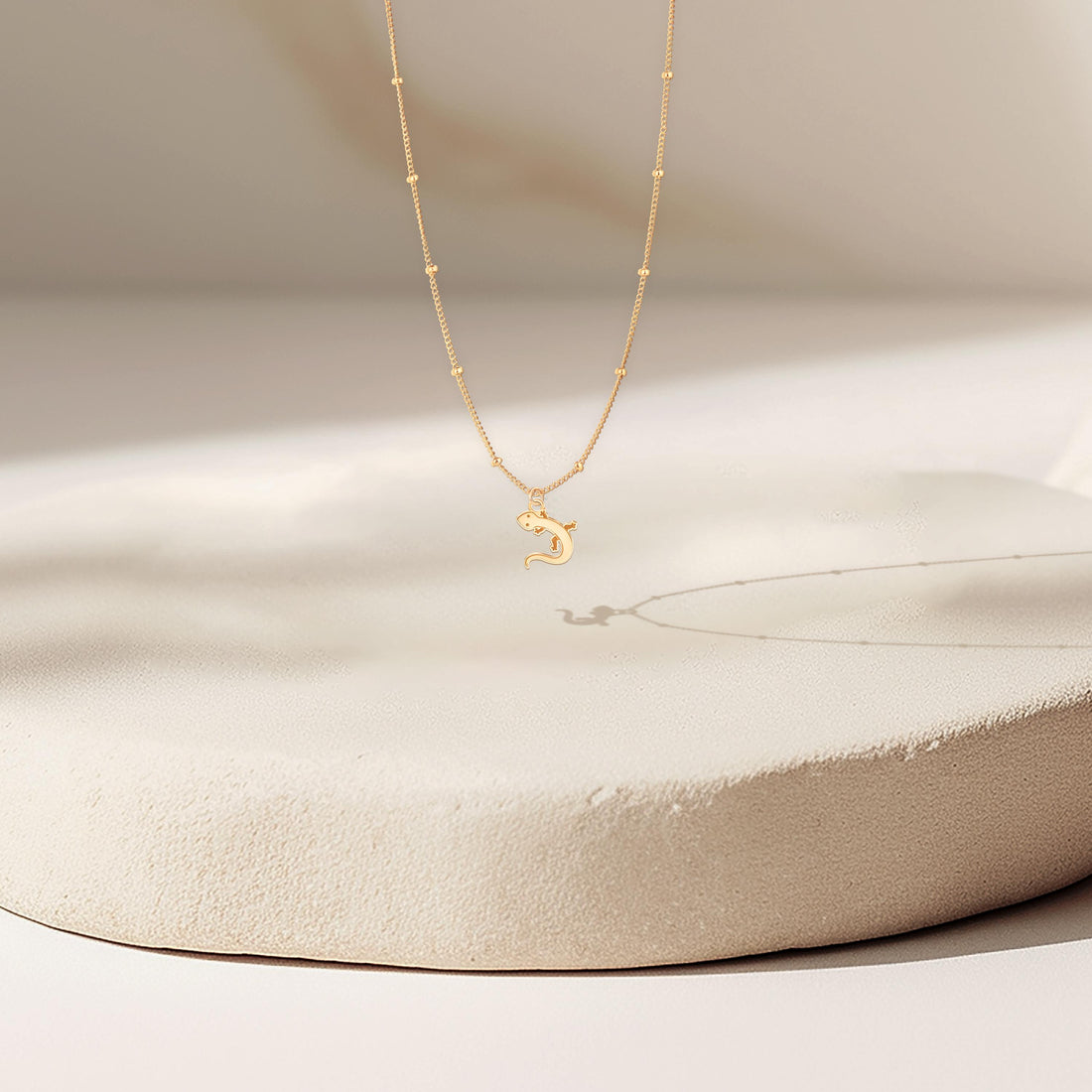 Crawling Salamander Beady Necklace