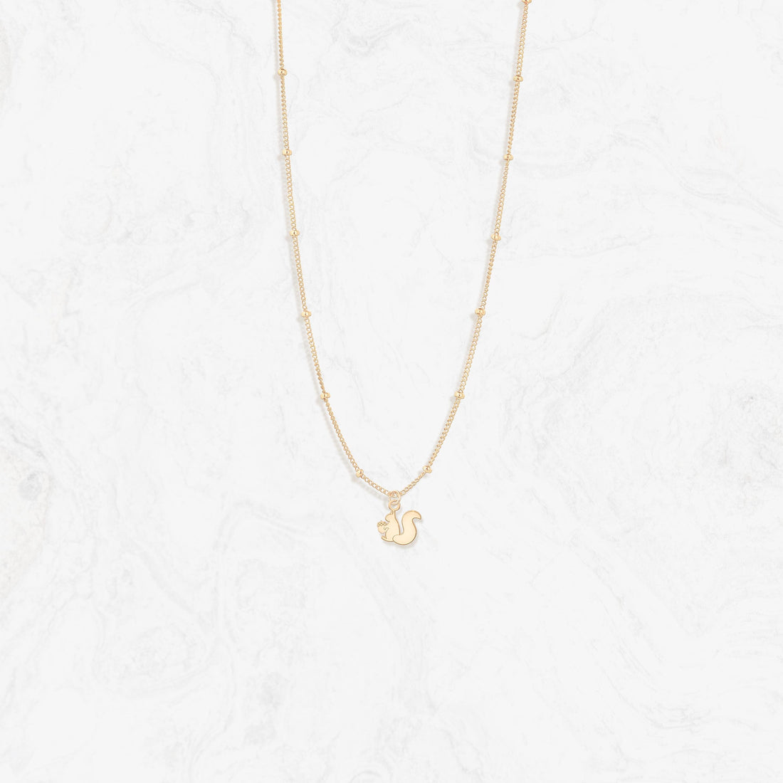 Squirrel Pendant Necklace