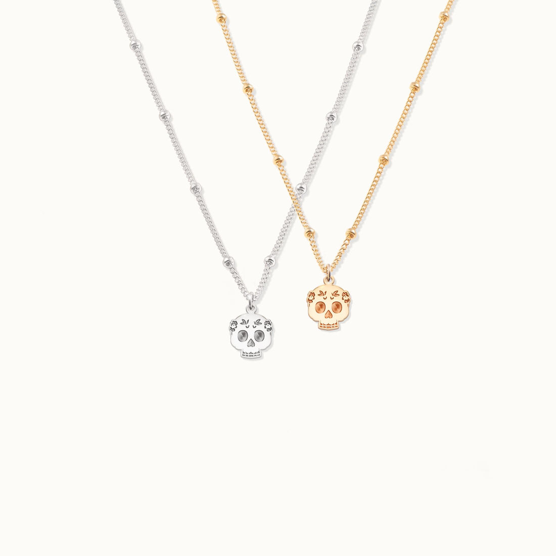 Sugar Skull Charm Necklace