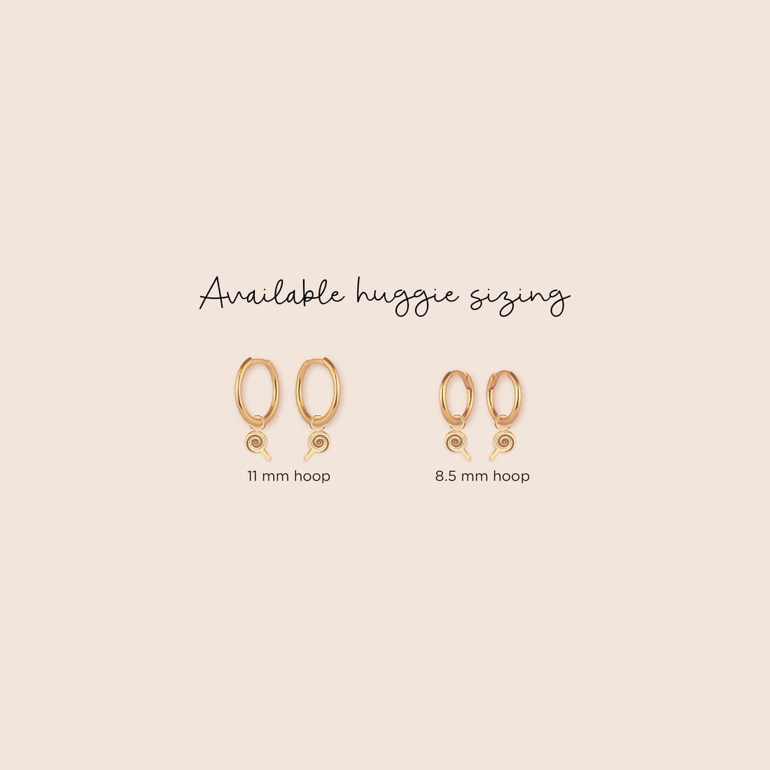 Lollipop Charm Huggie Earrings