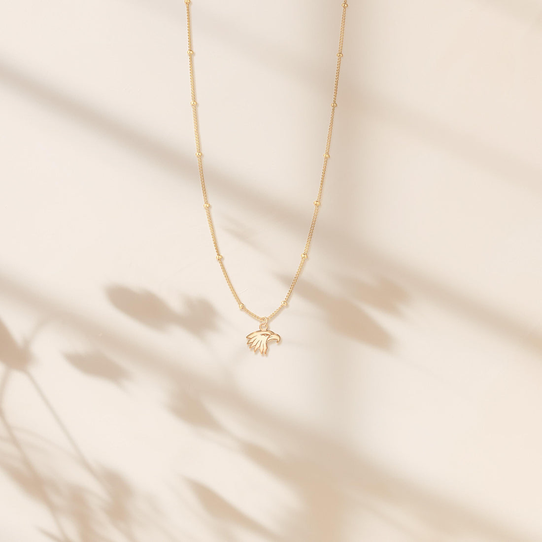 Eagle Head Beady Necklace