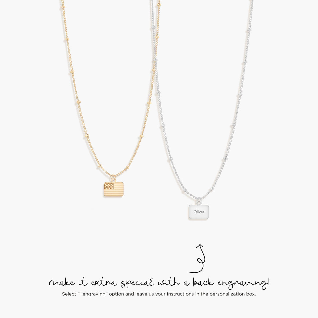 Country Flag Charm Beady Necklace
