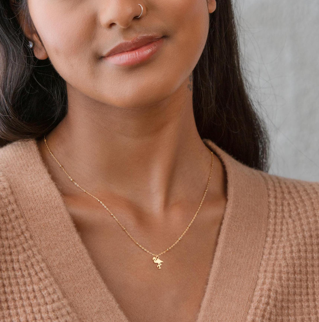 Flamingo Charm Necklace