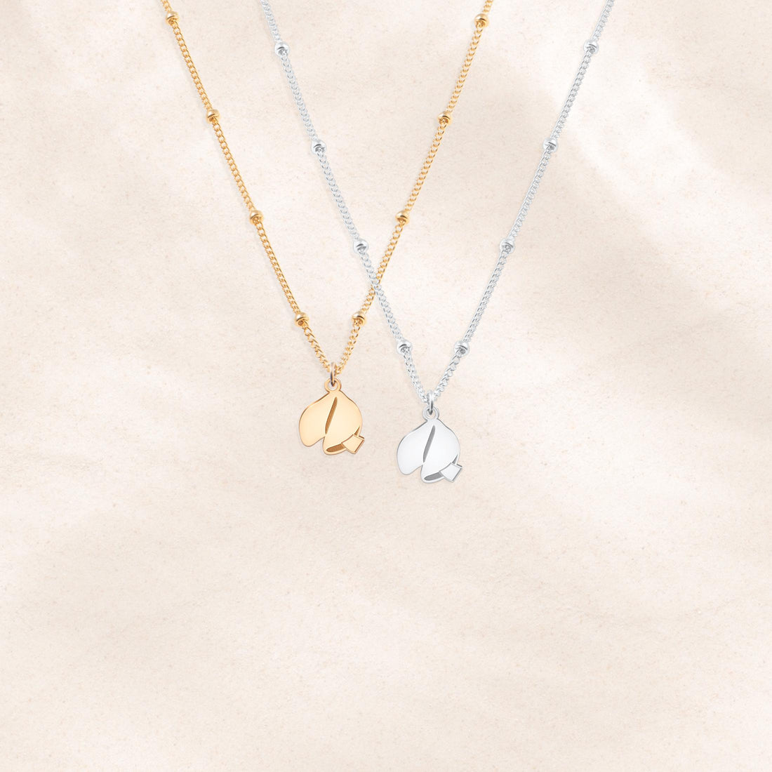 Fortune Cookie Pendant Necklace