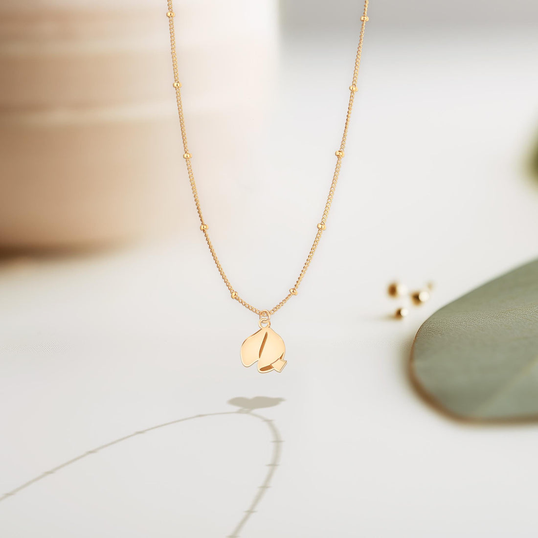 Fortune Cookie Pendant Necklace