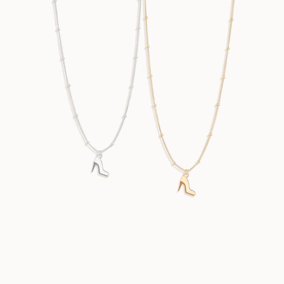 High Heel Shoe Beady Necklace