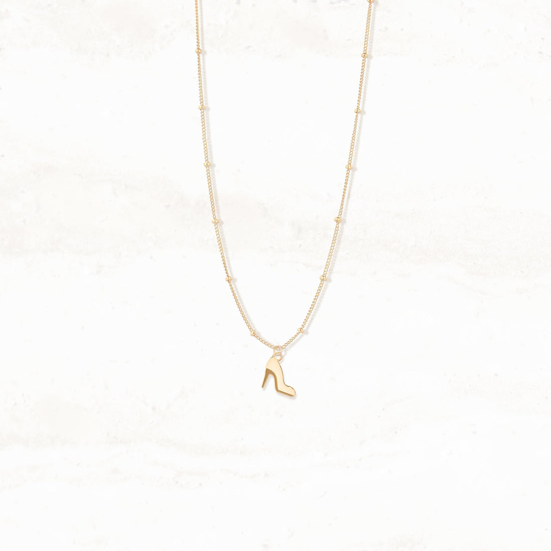 High Heel Shoe Beady Necklace