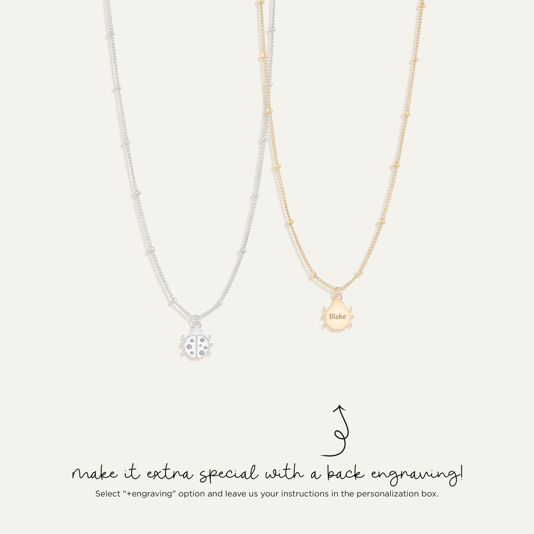 Ladybug Charm Necklace