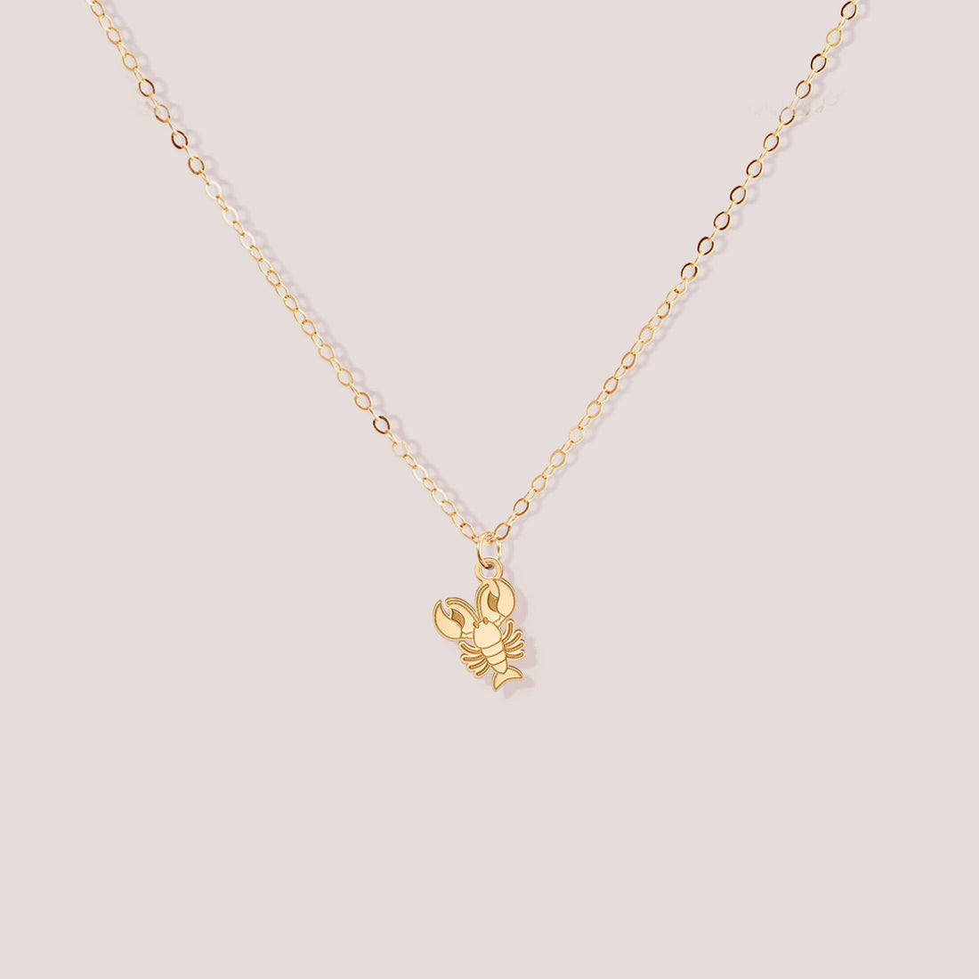 Lobster Satellite Pendant Necklace
