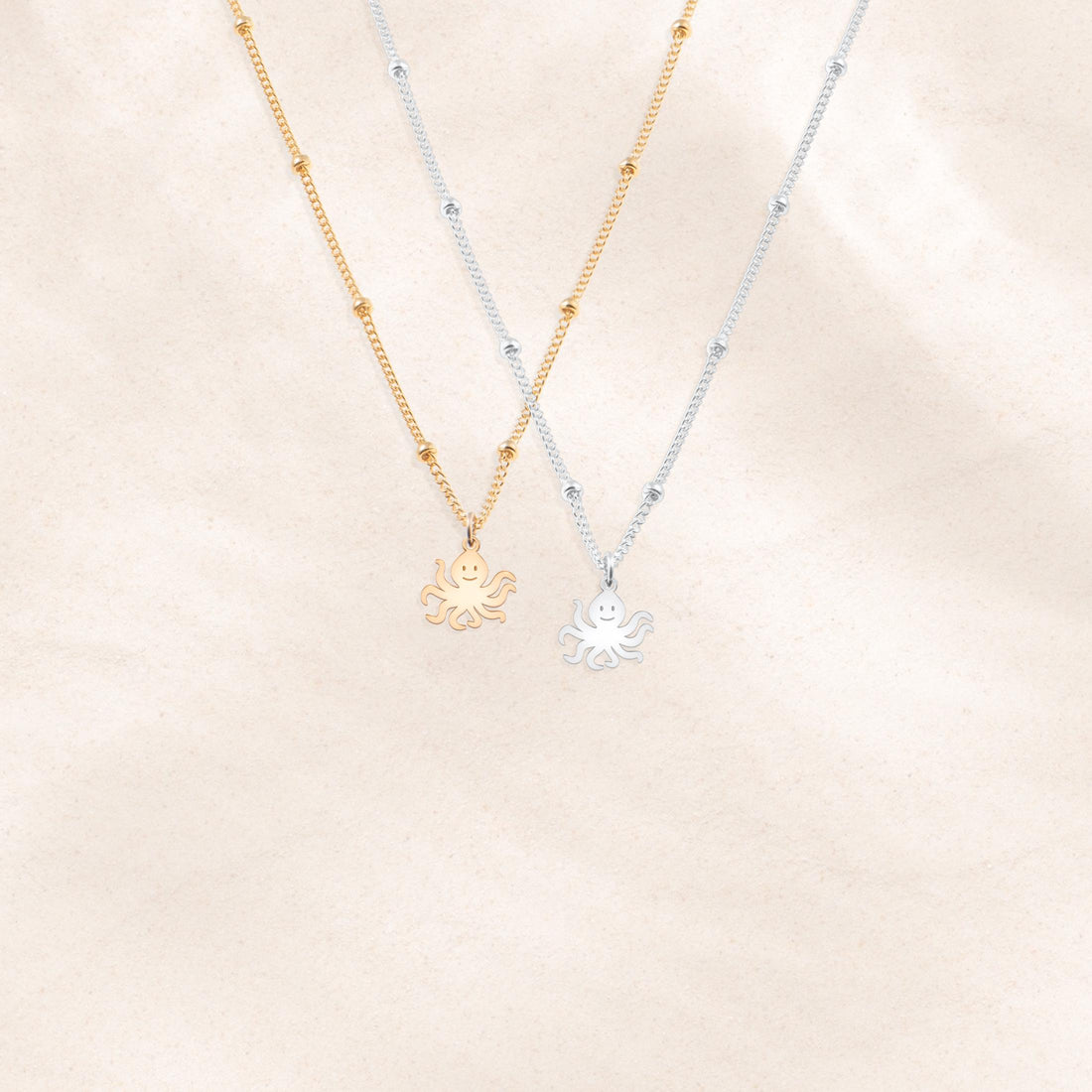 Smiling Octopus Beady Necklace