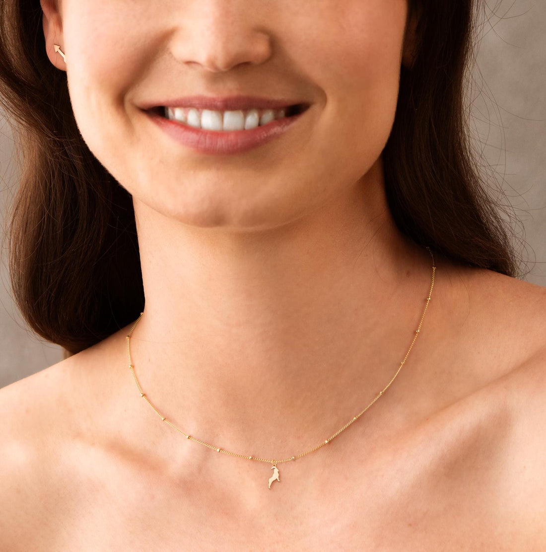 Capricorn Goat Beady Necklace