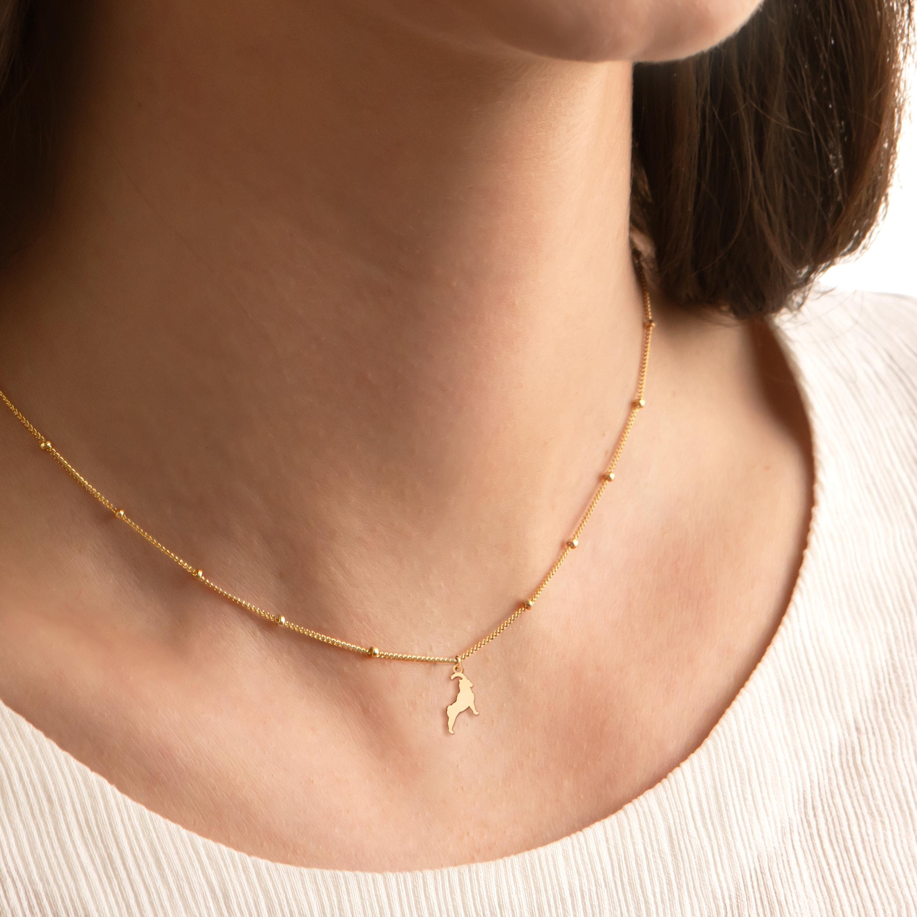 Capricorn Goat Beady Necklace