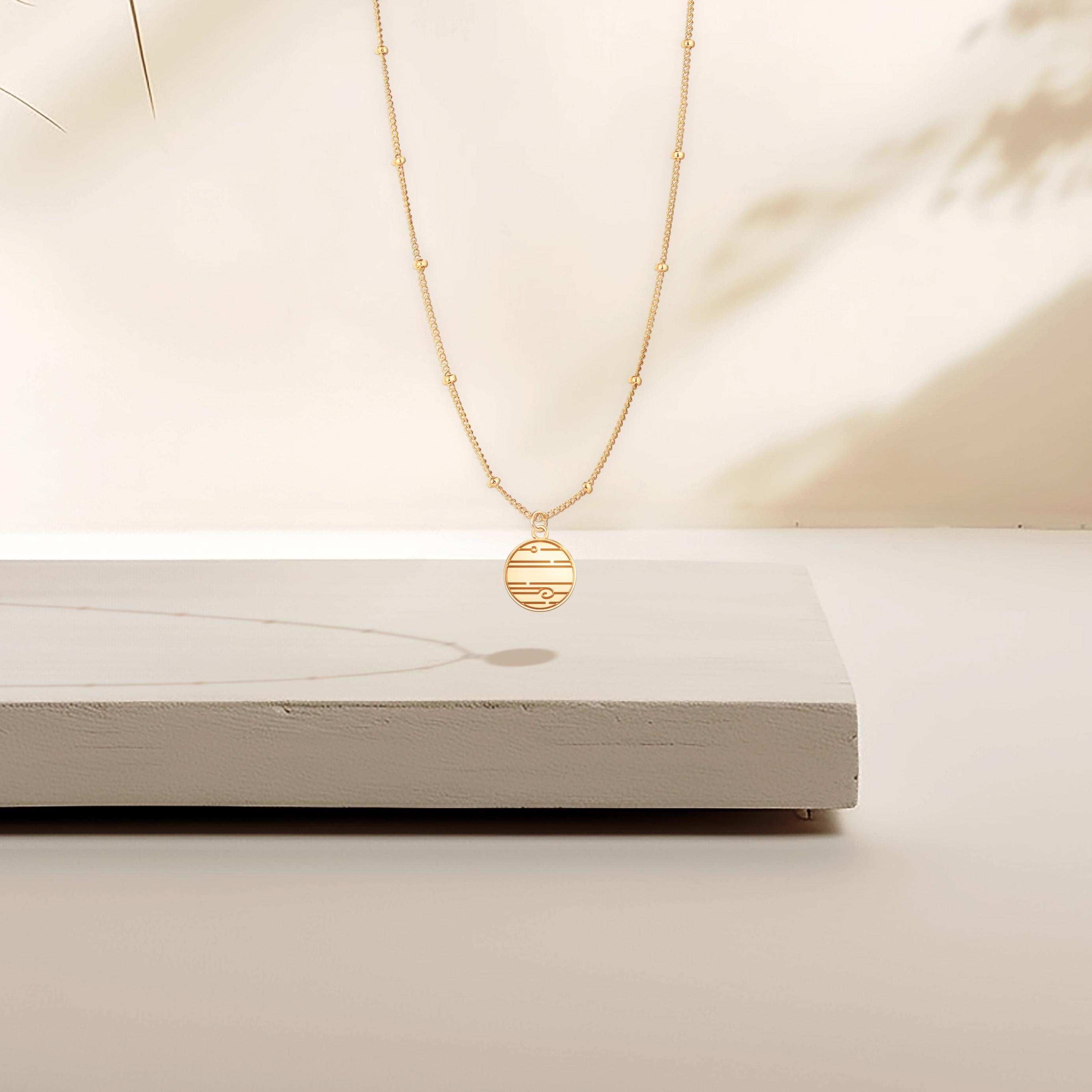 Jupiter Planet Beady Necklace