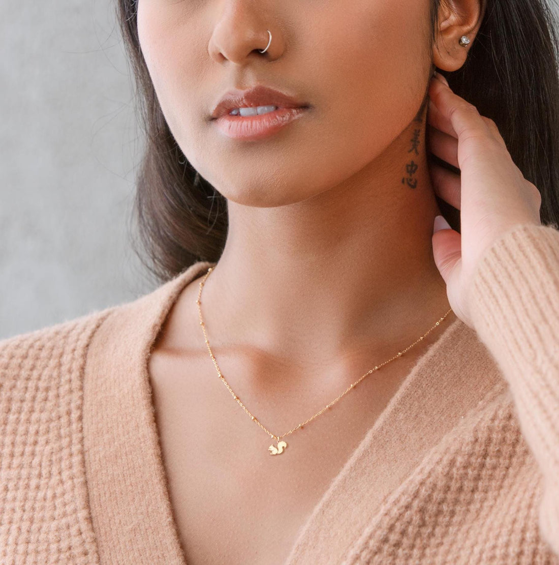 Squirrel Charm Necklace