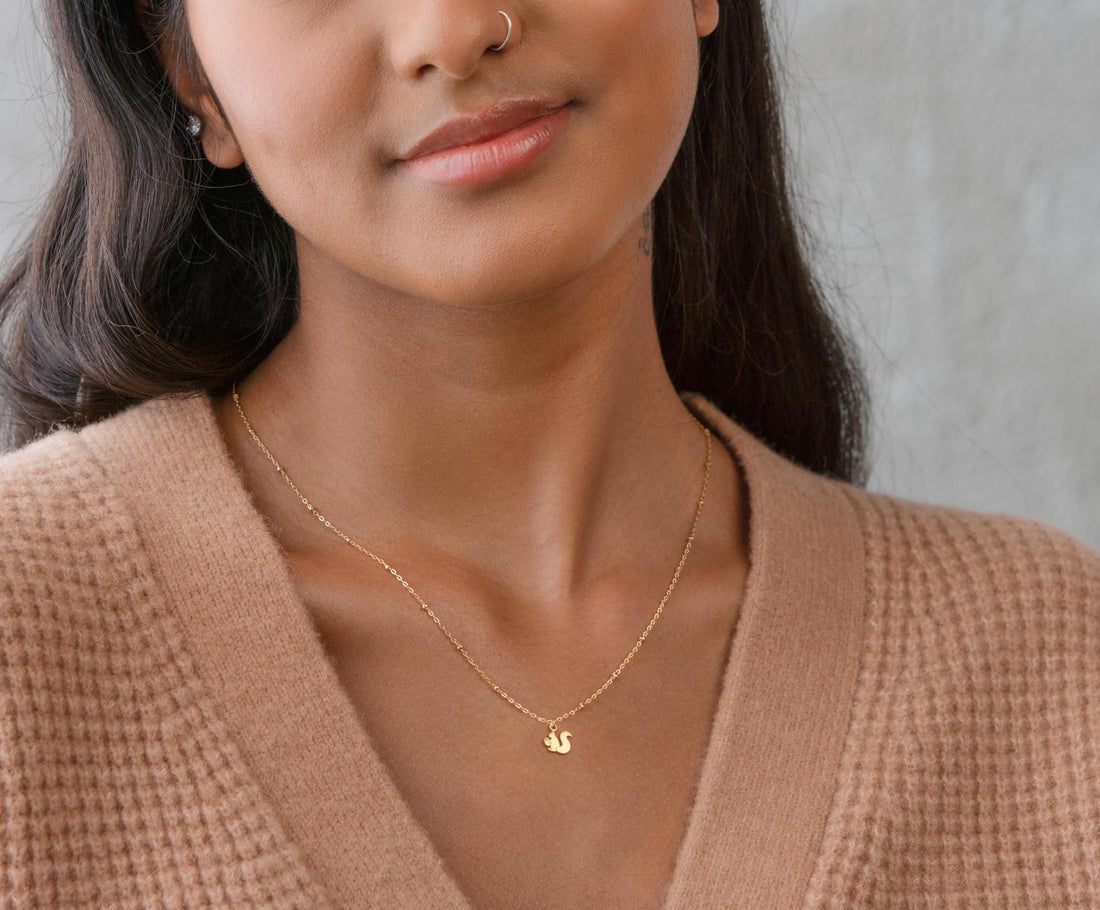 Squirrel Pendant Necklace