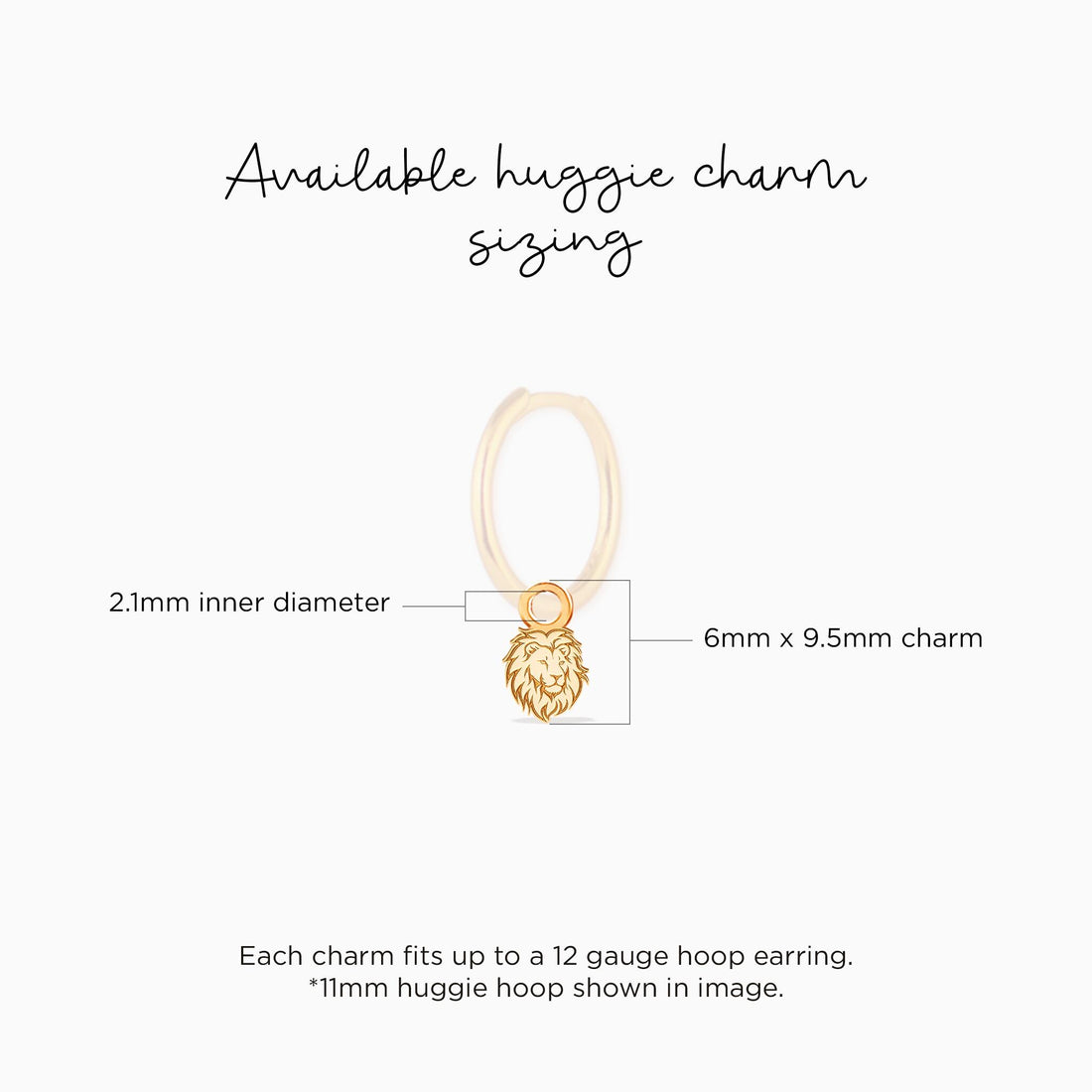 Leo Lion Head Charm