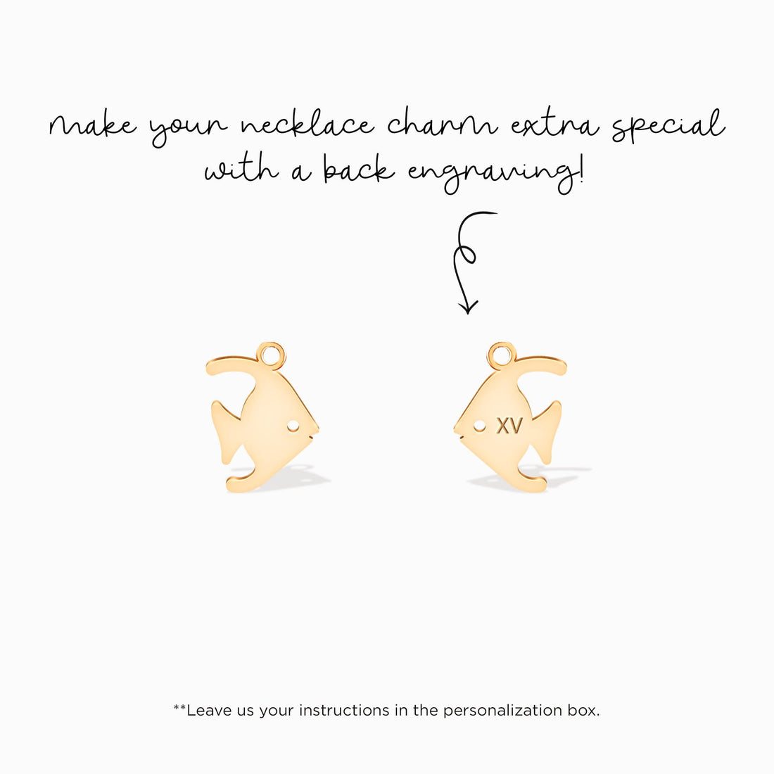 Angelfish Silhouette Charm