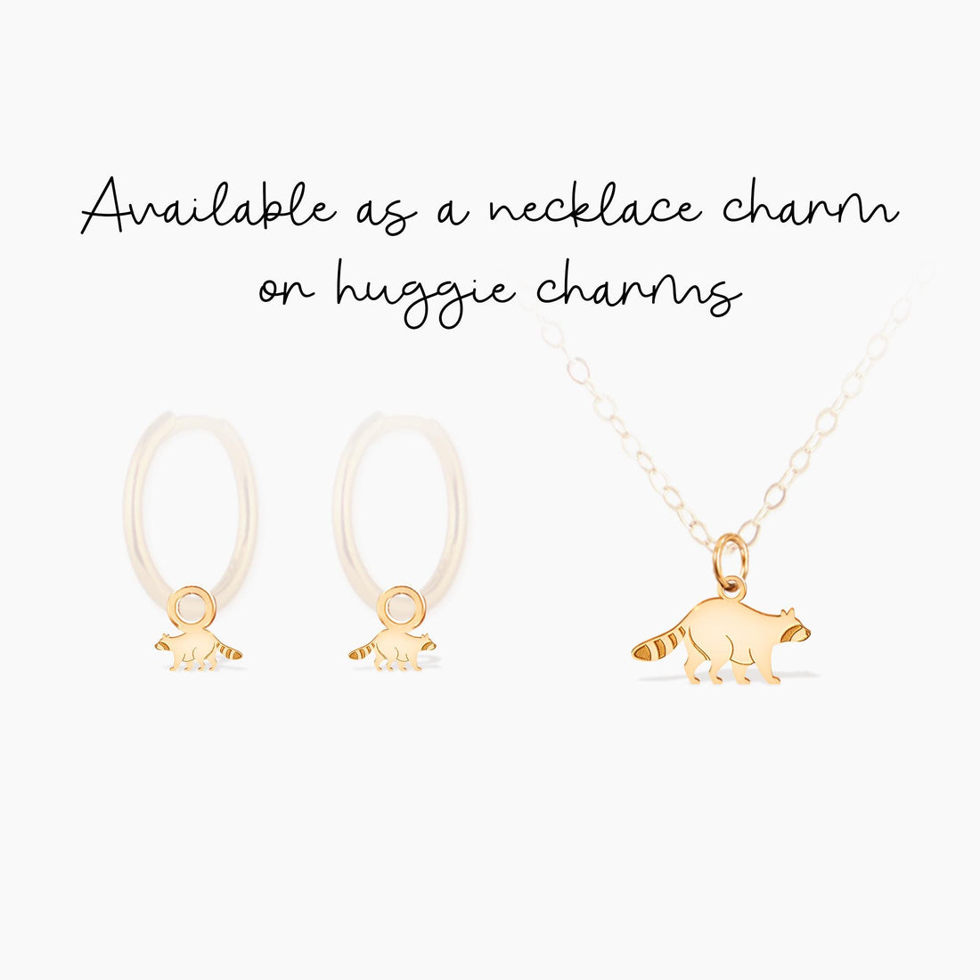Raccoon Walking Charm
