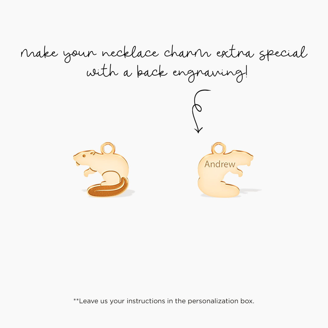 Beaver Charm Earrings