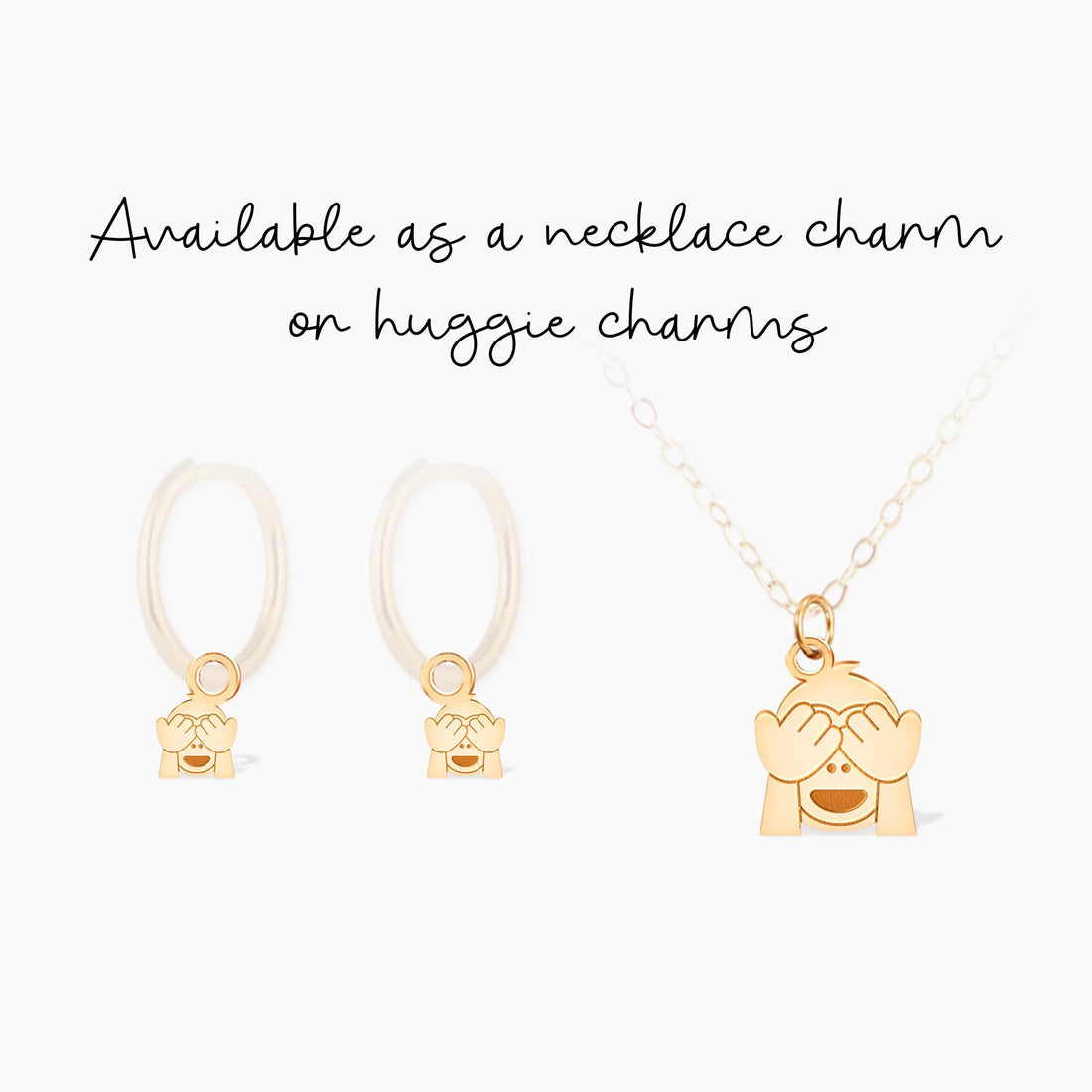 See No Evil Monkey Pendant Necklace