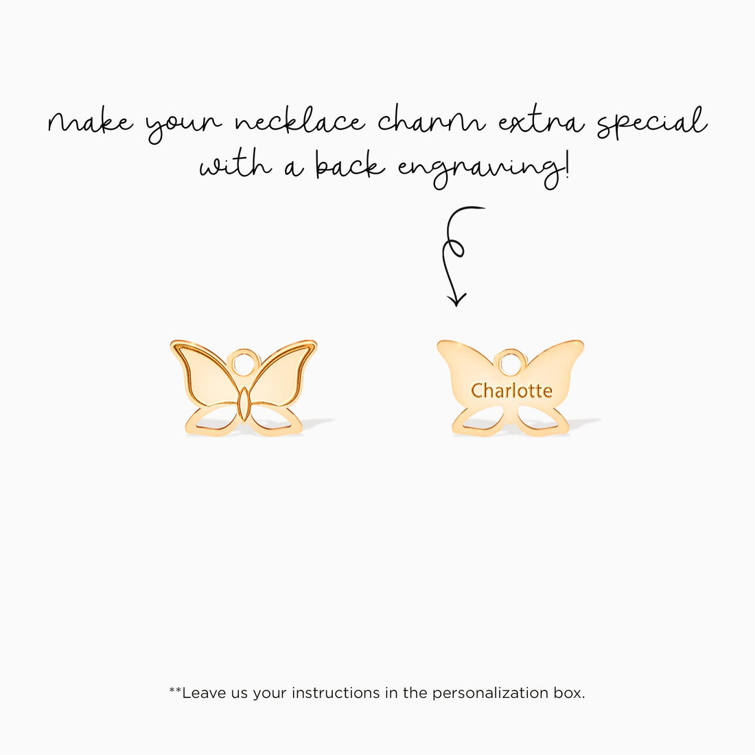 Cutout Butterfly Charm