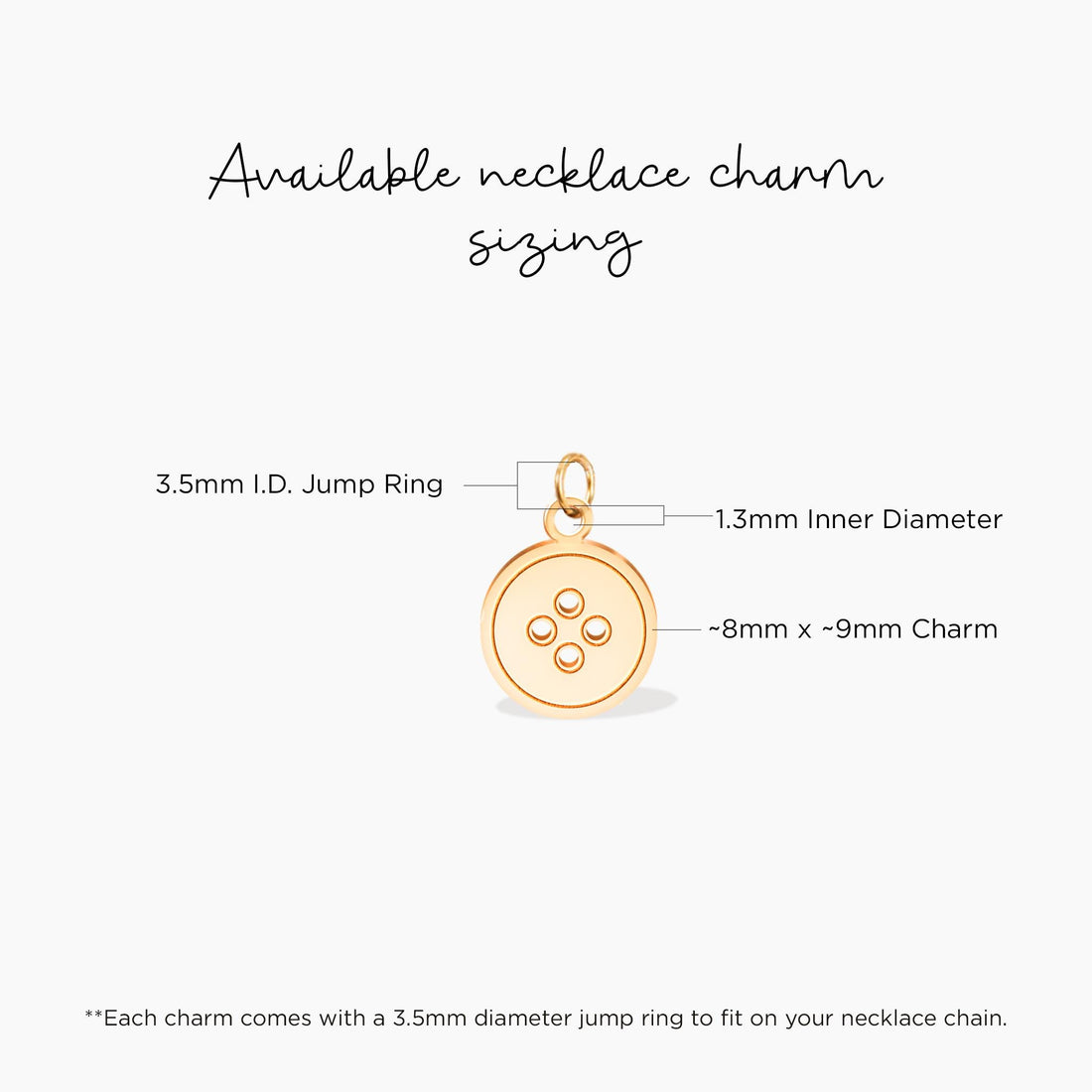 Button Charm Pendant